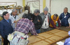 ふすま張り講習会